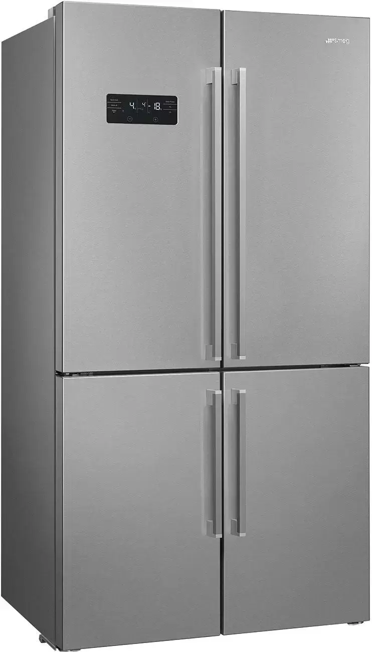 SMEG FQ60XDE Отдельностоящий 4-х дверный холодильник Side-by-Side, 90.8 см, No-frost, эффект нержаве
