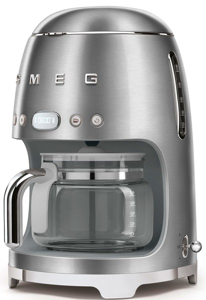 Капельная кофеварка нержавеющая сталь матовая